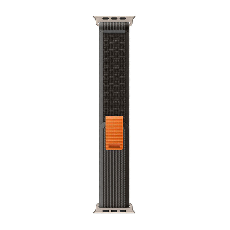 For Apple Watch 42mm, 44mm, 45mm, 49mm Nylon Band Trail Loop Black/Gray Retail Box