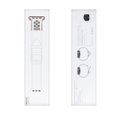 Silicone Double Color Sport Band For Apple Watch 42mm, 44mm, 45mm, 49mm White, Black Retail Box