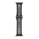Silicone Double Color Sport Band For Apple Watch 38mm, 40mm, 41mm Black, White Retail Box