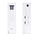 Silicone Double Color Sport Band For Apple Watch 42mm, 44mm, 45mm, 49mm Blue, White Retail Box