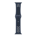 Silicone Double Color Sport Band For Apple Watch 42mm, 44mm, 45mm, 49mm Blue, Black Retail Box