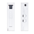 Silicone Double Color Sport Band For Apple Watch 42mm, 44mm, 45mm, 49mm Blue, Black Retail Box