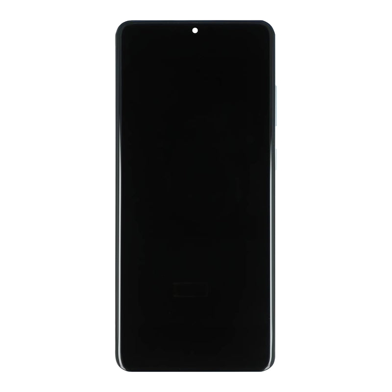 Samsung Galaxy S20 Plus G985F, S20 Plus 5G G986F Display And Digitizer With Frame Cloud Blue Without Camera Service Pack