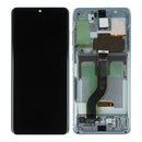 Samsung Galaxy S20 Plus G985F, S20 Plus 5G G986F Display And Digitizer With Frame Cloud Blue Without Camera Service Pack