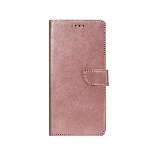 Rixus Bookcase For Samsung Galaxy S24 Plus, S25 Plus Pink