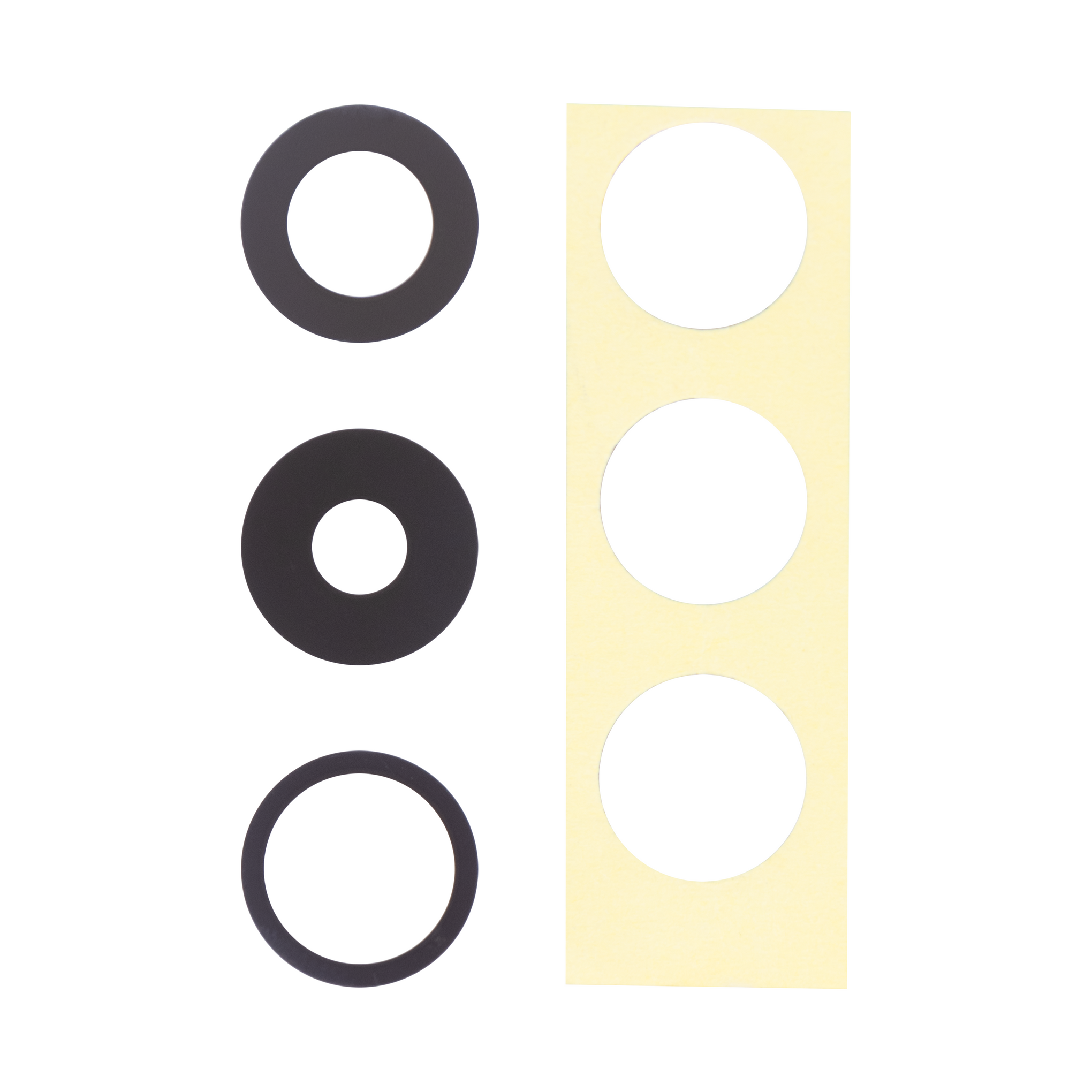 For Apple iPhone 14 Pro, iPhone 14 Pro Max Camera Lens Cover Set Black OEM