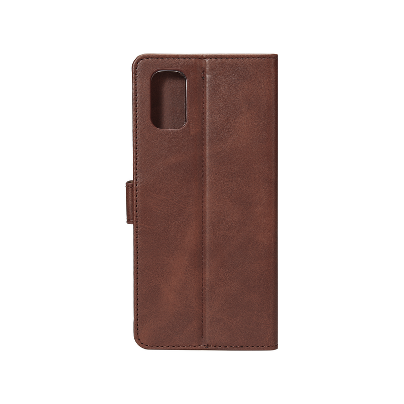 Rixus Bookcase For Samsung Galaxy A41 A415F Brown