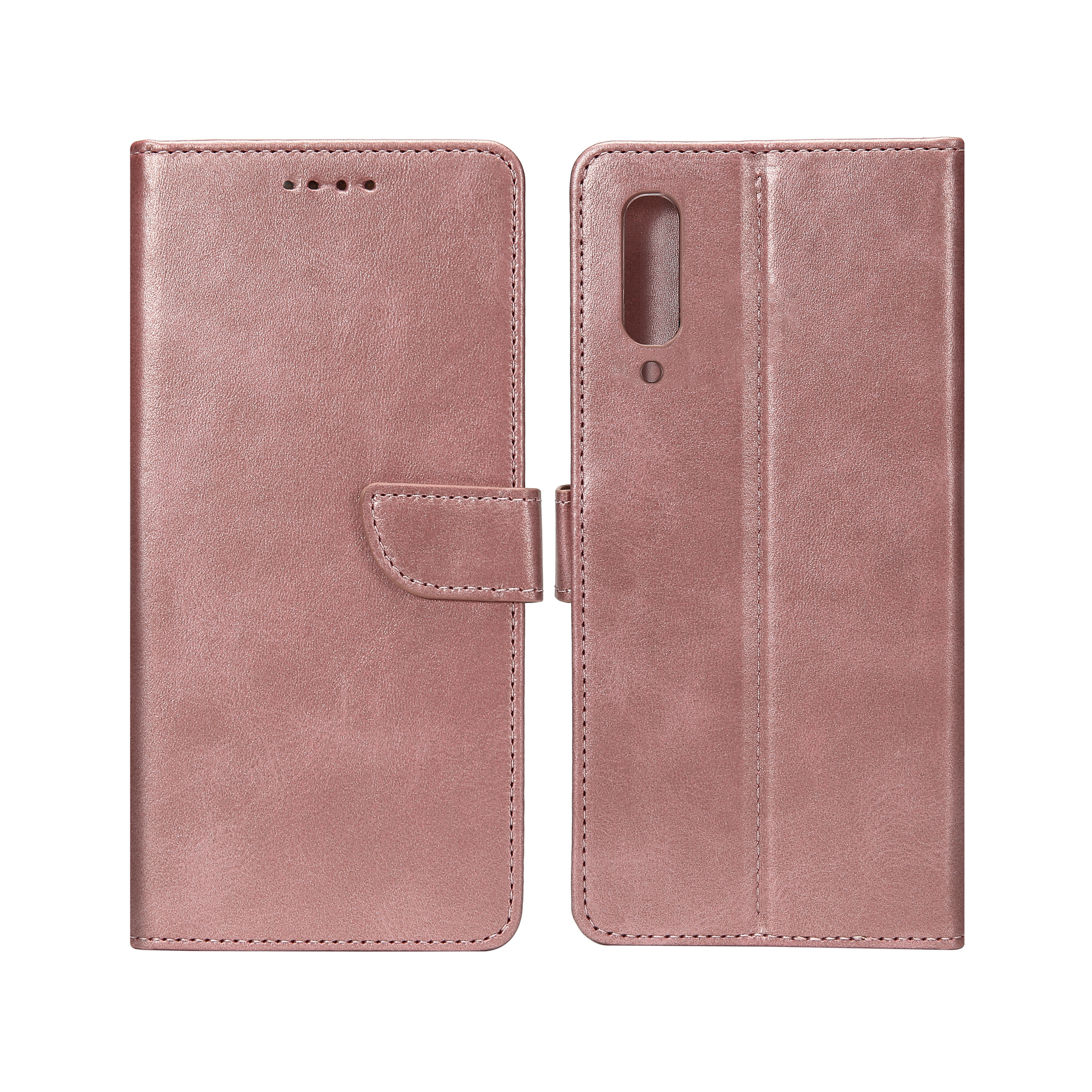 Rixus Bookcase For Samsung Galaxy A50 Pink