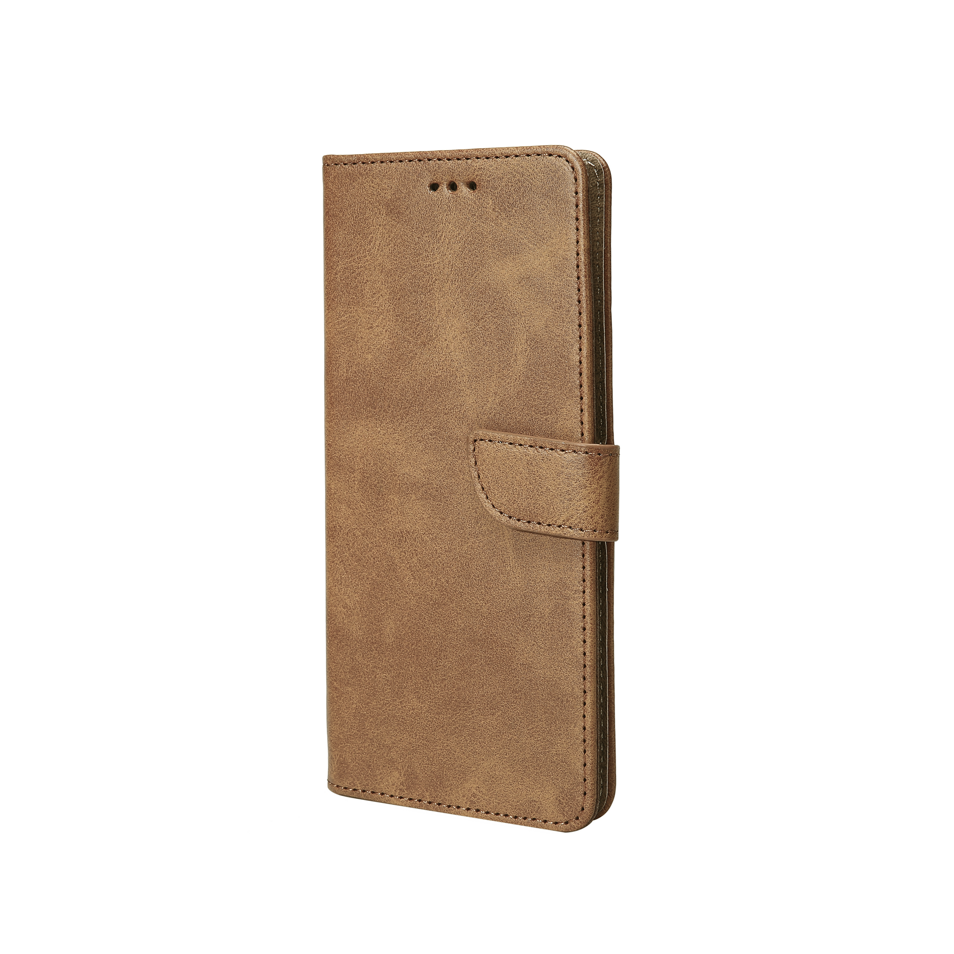 Rixus Bookcase For Samsung Galaxy S24 Plus, S25 Plus Light Brown