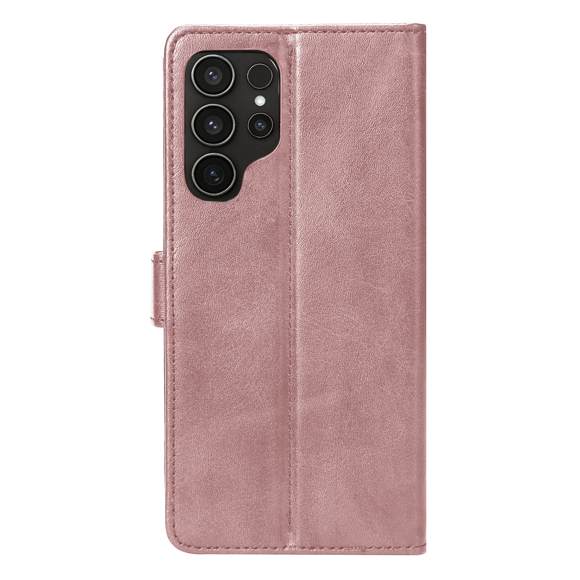 Rixus Bookcase For Samsung Galaxy S24 Ultra 5G Pink