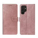 Rixus Bookcase For Samsung Galaxy S24 Ultra 5G Pink