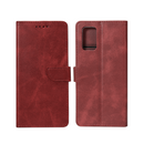 Rixus Bookcase For Samsung Galaxy A52 5G Dark Red