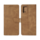 Rixus Bookcase For Samsung Galaxy S24 Ultra 5G Light Brown
