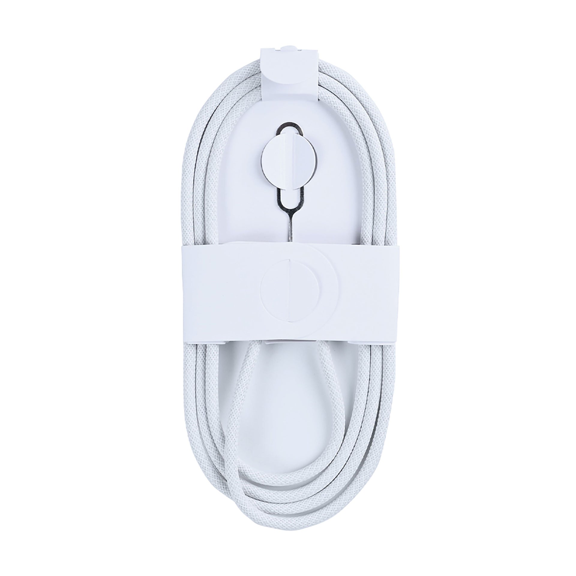 For Apple iPhone 15, 16, 17 Series USB-C To USB-C Woven Cable 100cm 60W  White Retail Box