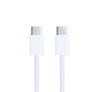For Apple iPhone 15 USB-C to USB-C Cable 100cm 60W Woven White Retail Box