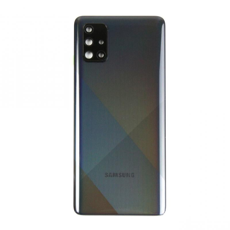 Samsung Galaxy A71 A715F Back Cover With Lens Prism Crush Black OEM