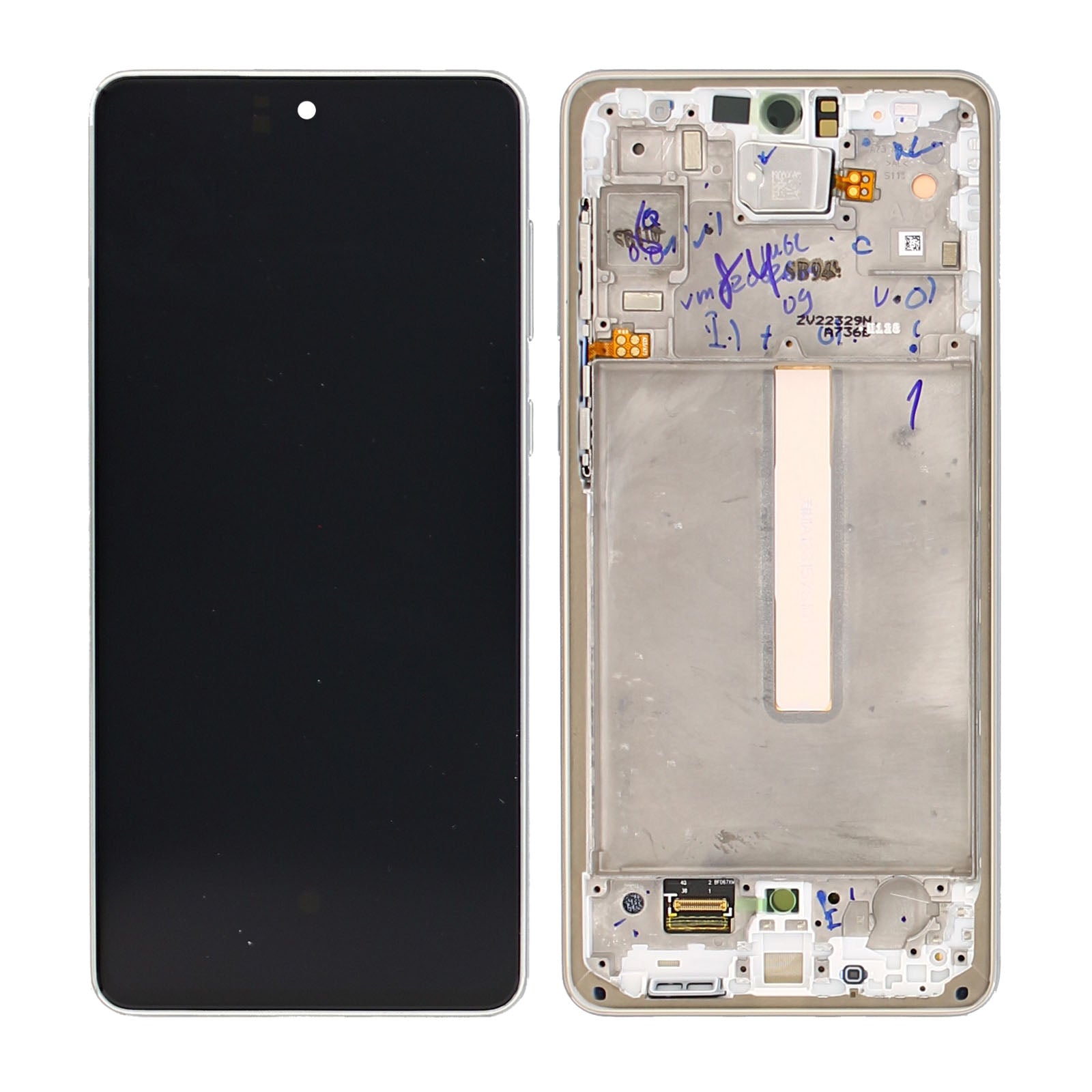 Samsung Galaxy A73 5G A736 Display And Digitizer With Frame White Service Pack