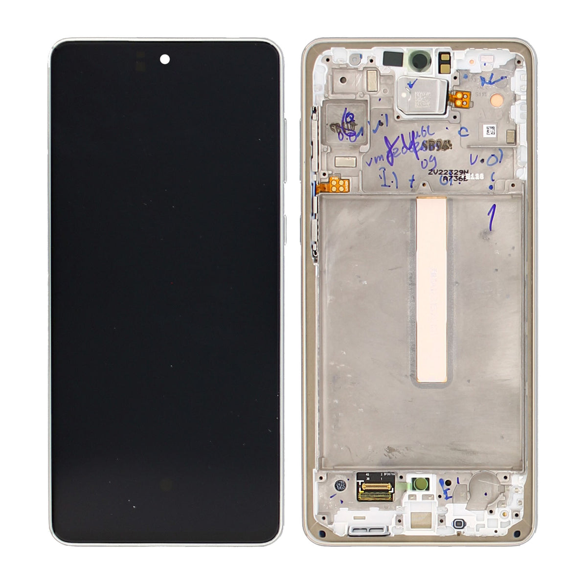 Samsung Galaxy A73 5G A736 Display And Digitizer With Frame White Service Pack