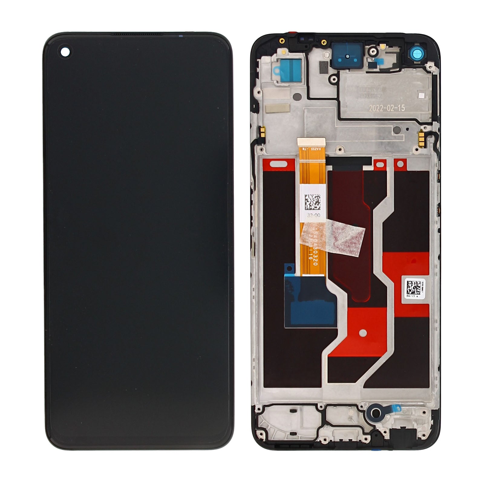 Realme 9i Display And Digitizer With Frame Black Service Pack