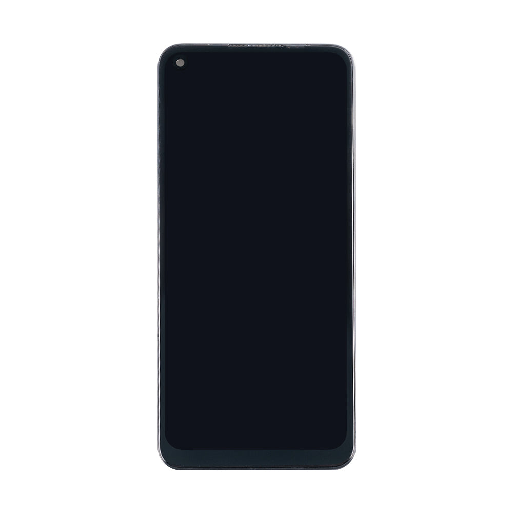 Realme 8i, Narzo 50 Display And Digitizer With Frame Black Service Pack