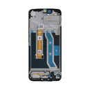 Realme C25Y Display And Digitizer With Frame Black Service Pack