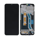 Realme C25Y Display And Digitizer With Frame Black Service Pack