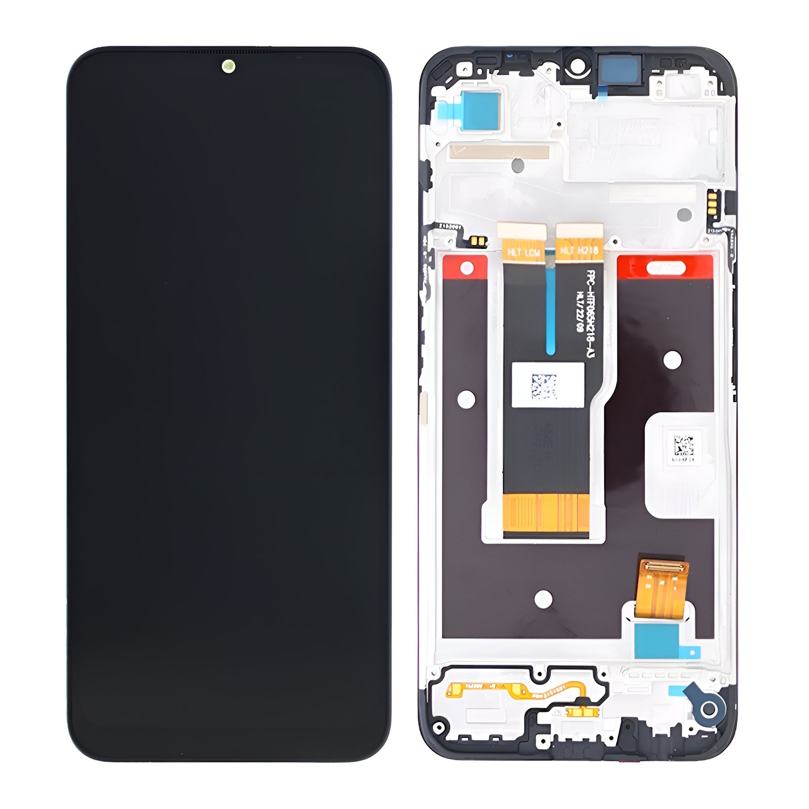 Realme C31 Display And Digitizer With Frame Black Service Pack