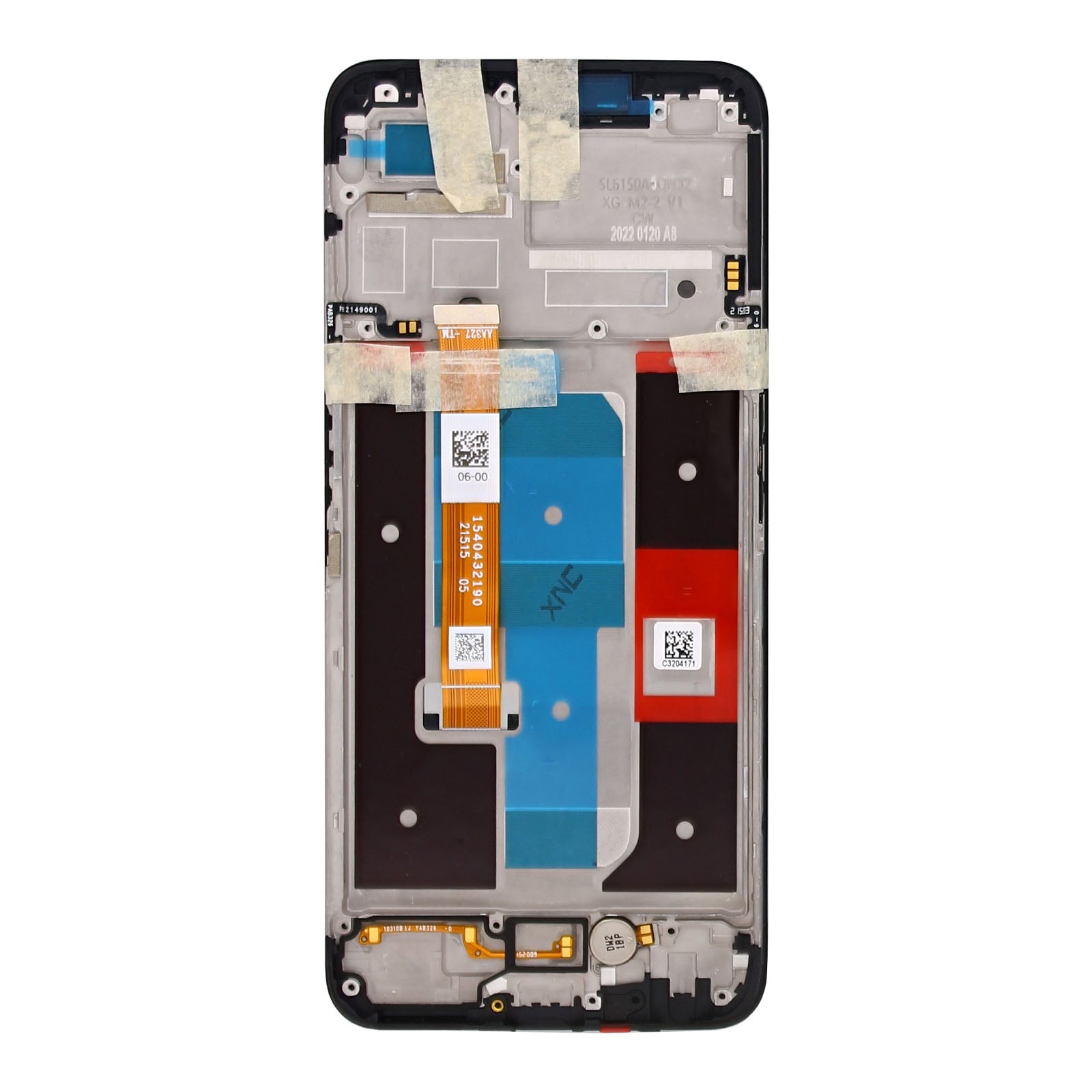 Realme C35, Narzo 50A Prime Display And Digitizer With Frame Black Service Pack