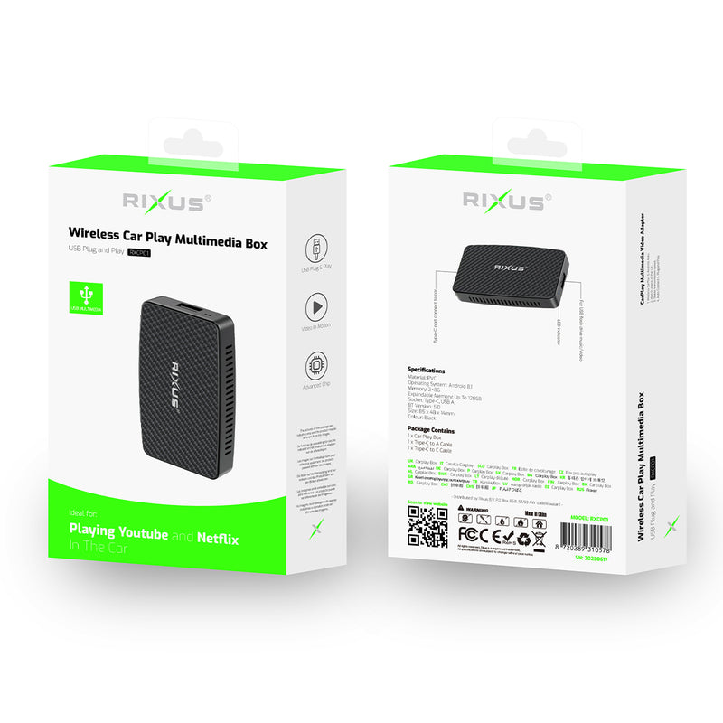 Rixus RXCP01 Wireless Adapter For CarPlay