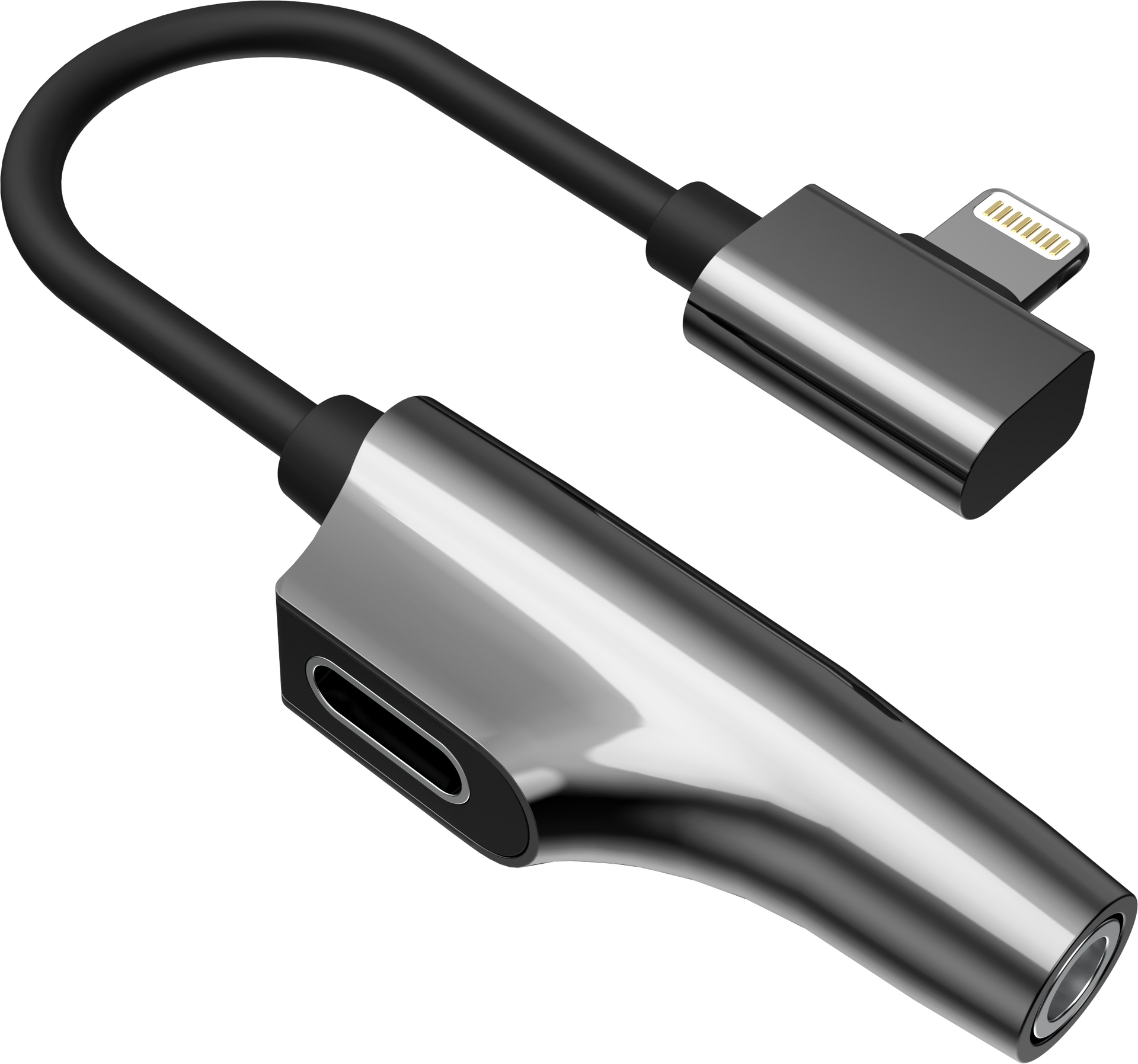 Rixus RXL07 Adapter Charge And Audio Cable For Lightning Connector