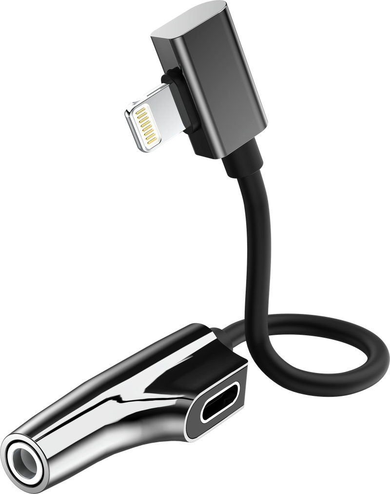 Rixus RXL07 Adapter Charge And Audio Cable For Lightning 11CM