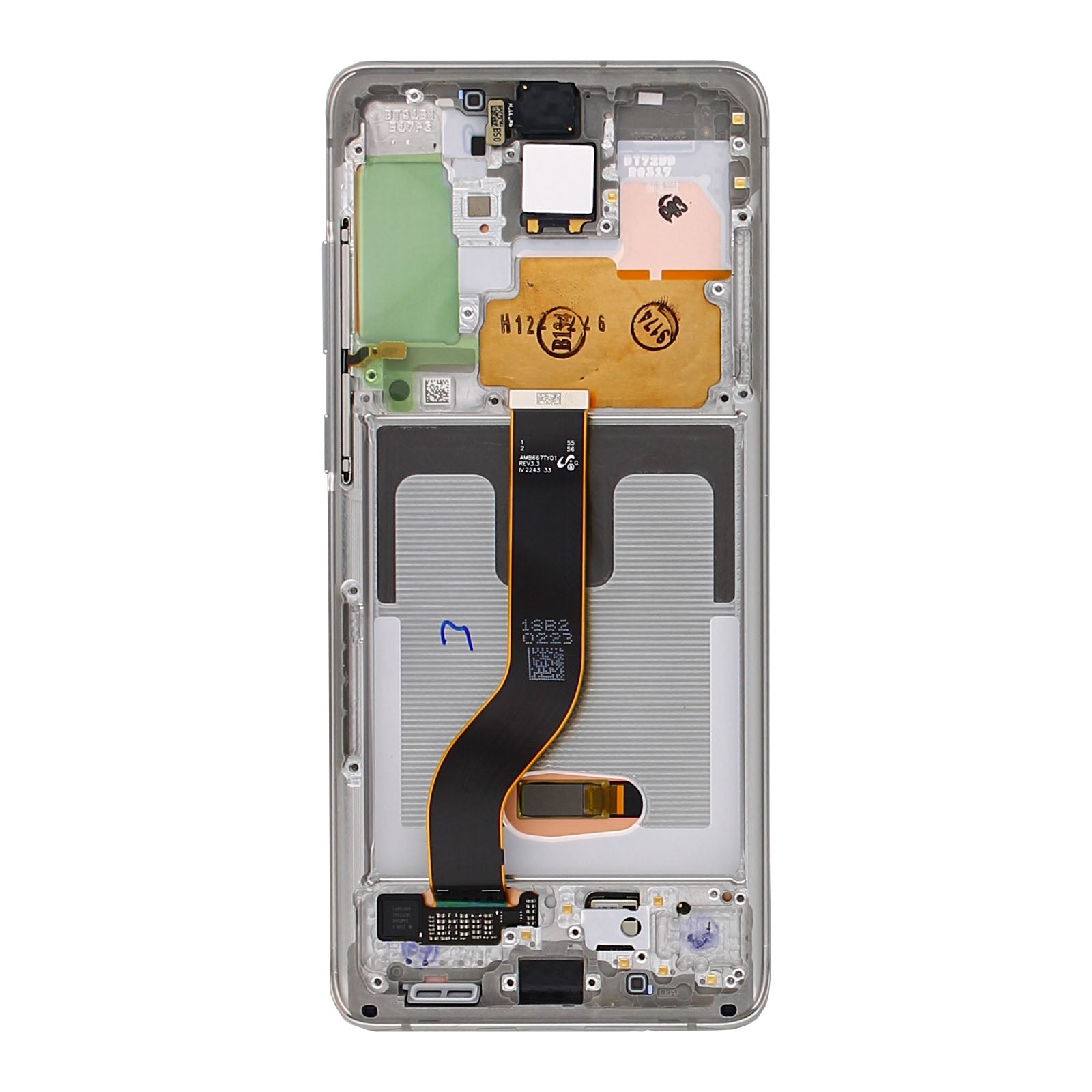 Samsung Galaxy S20 Plus G985F, 5G G986F Display And Digitizer With Frame Cloud White Service Pack