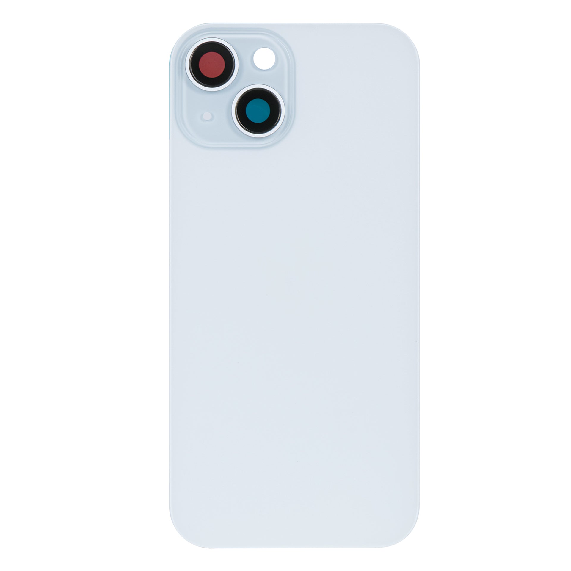 For Apple iPhone 15 Back Glass Without NFC, Enlarged Camera Frame Blue Compatible