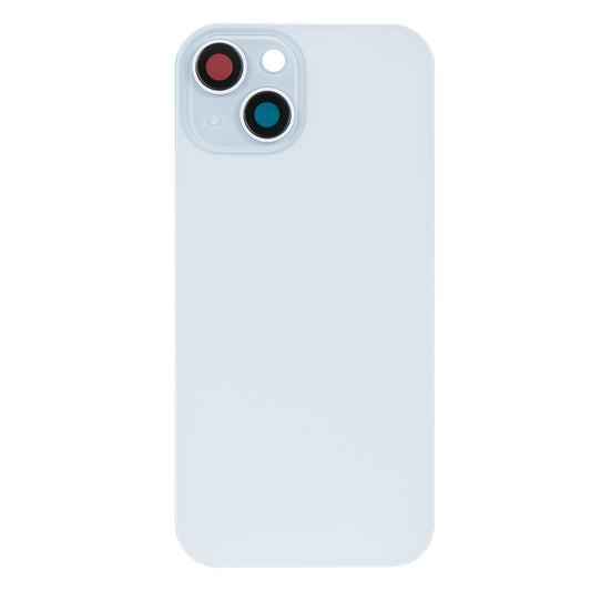For Apple iPhone 15 Back Glass Without NFC, Enlarged Camera Frame Blue Compatible