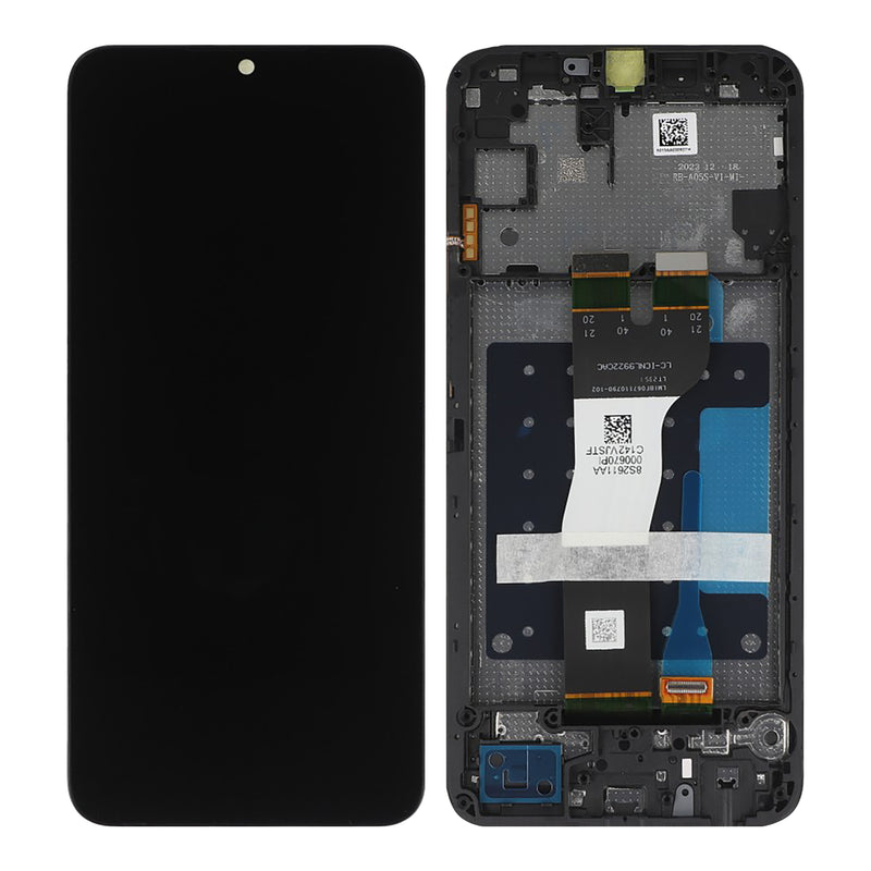 Samsung Galaxy A05s A057F Display And Digitizer With Frame Black Service Pack