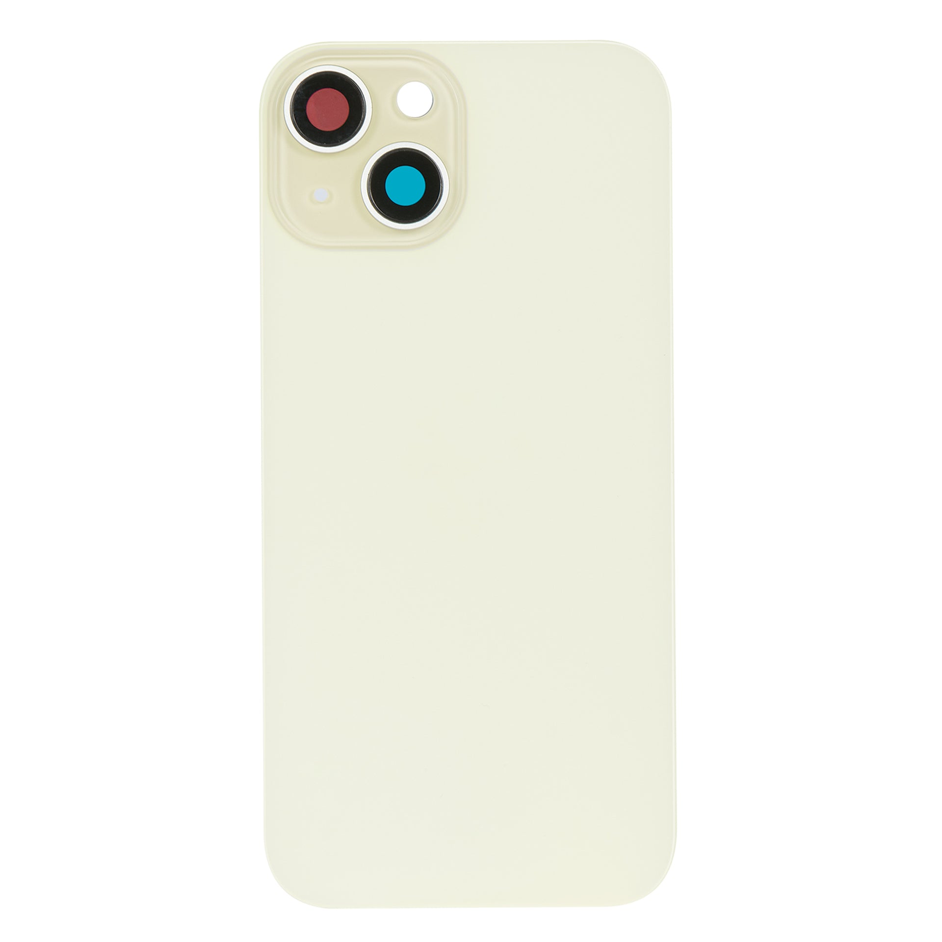 For Apple iPhone 15 Back Glass Without NFC, Enlarged Camera Frame Yellow Compatible