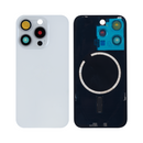 For iPhone 15 Pro Extra Glass With Enlarged Camera Frame White Titanium Compatible