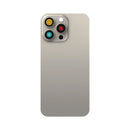 For iPhone 15 Pro Extra Glass With Enlarged Camera Frame Natural Titanium Compatible