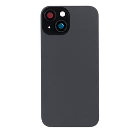 For Apple iPhone 15 Plus Back Glass Without NFC, Enlarged Camera Frame Black Compatible