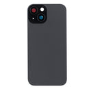 For Apple iPhone 15 Plus Back Glass Without NFC, Enlarged Camera Frame Black Compatible