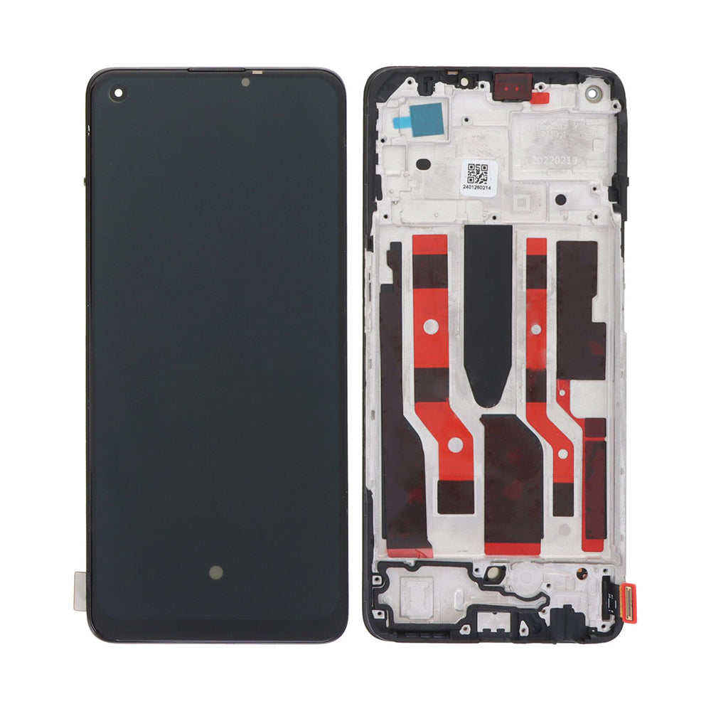 Oppo Reno7 Z 5G, Reno8 Lite 5G Display And Digitizer With Frame Black OEM