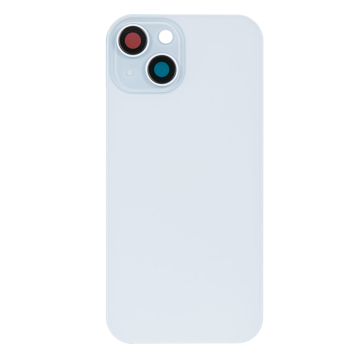 For Apple iPhone 15 Plus Back Glass Without NFC, Enlarged Camera Frame Blue Compatible