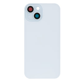 For Apple iPhone 15 Plus Back Glass Without NFC, Enlarged Camera Frame Blue Compatible