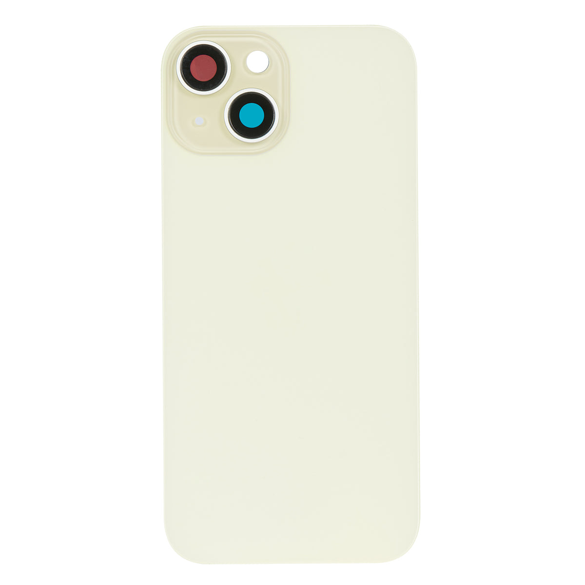 For Apple iPhone 15 Plus Back Glass Without NFC, Enlarged Camera Frame Yellow Compatible