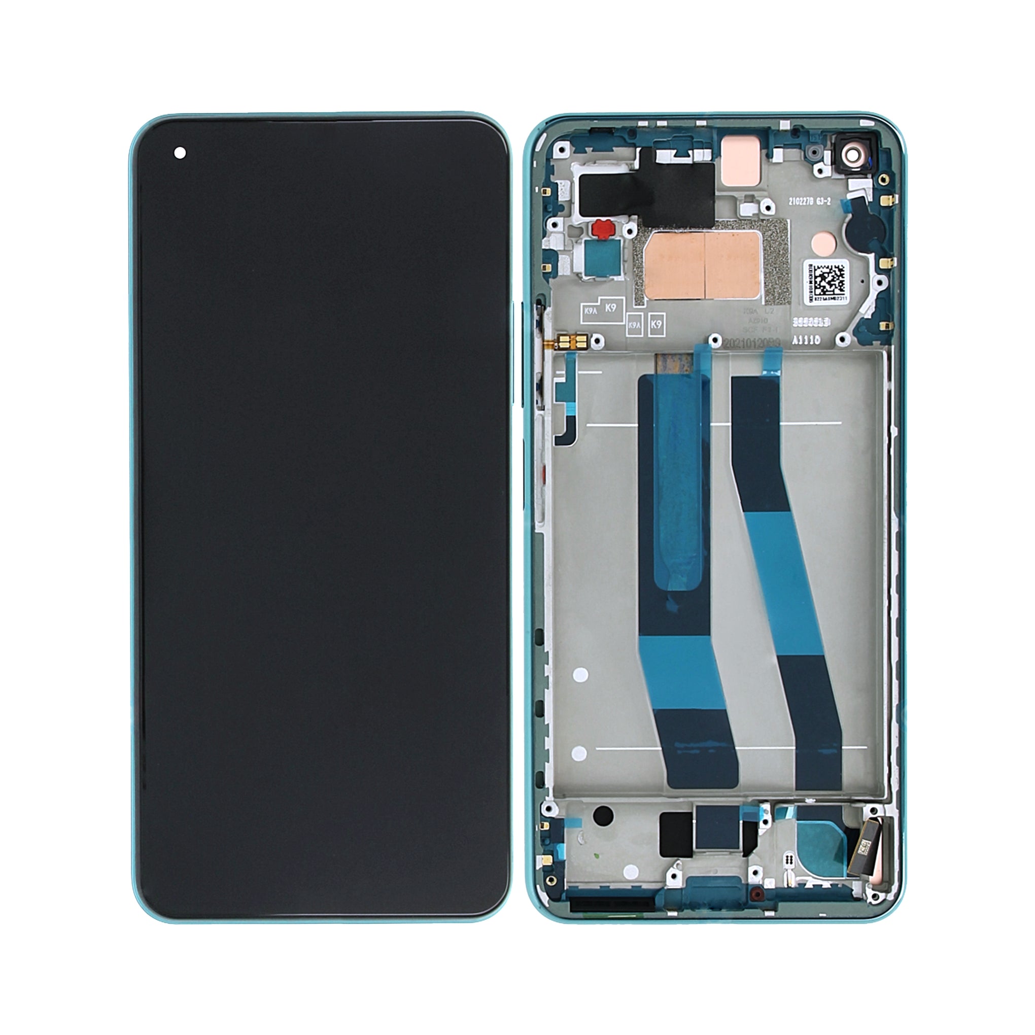Xiaomi Mi 11 Lite 5G NE Display And Digitizer With Frame Bubblegum Blue OEM