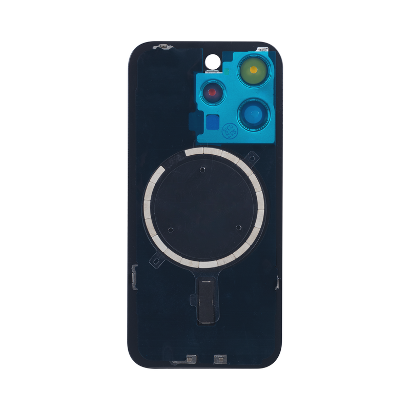 For iPhone 15 Pro Max Extra Glass With Enlarged Camera Frame Blue Titanium Compatible