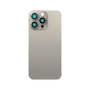For iPhone 15 Pro Max Extra Glass With Enlarged Camera Frame Natural Titanium Compatible