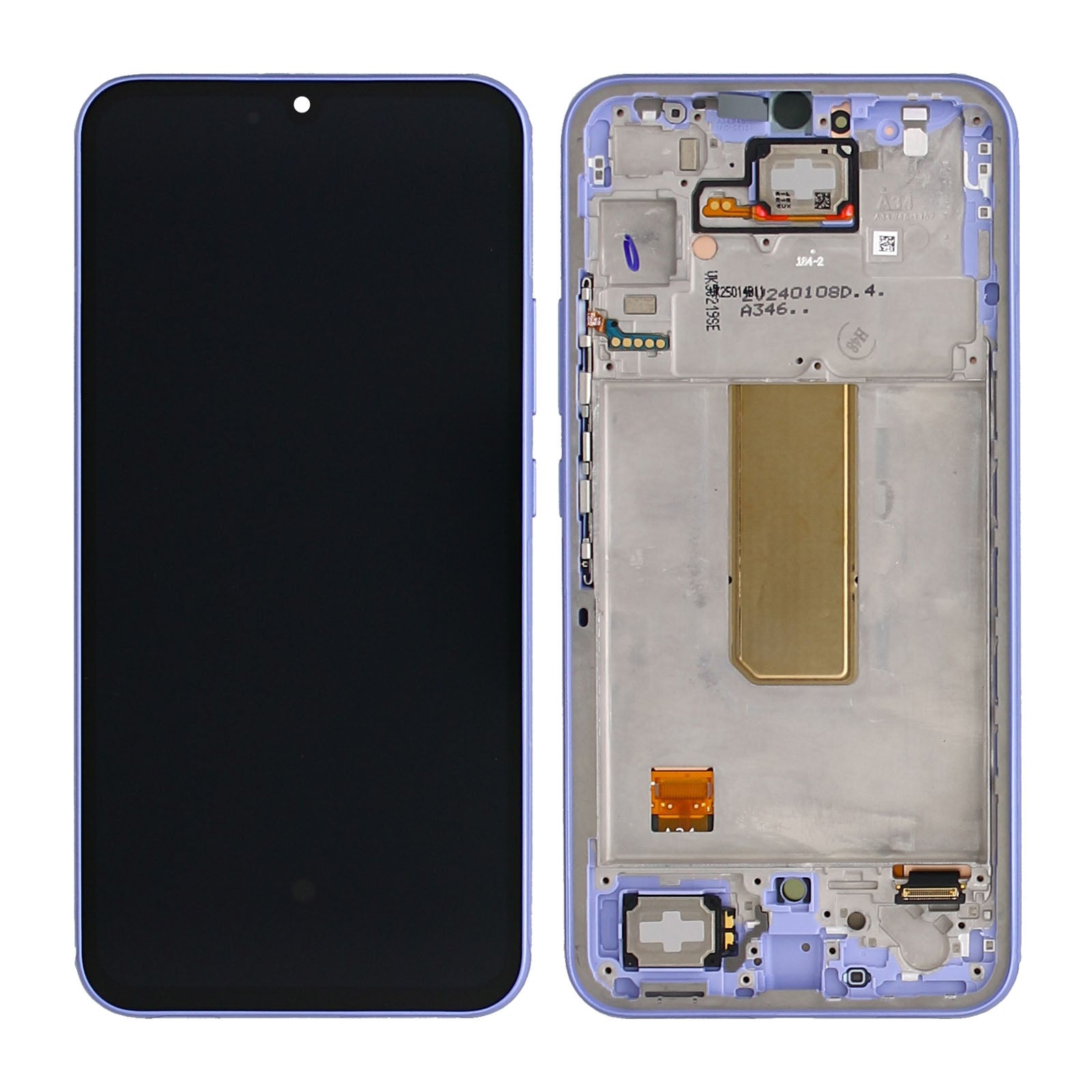 Samsung Galaxy A34 5G A346B Display And Digitizer With Frame Violet Service Pack