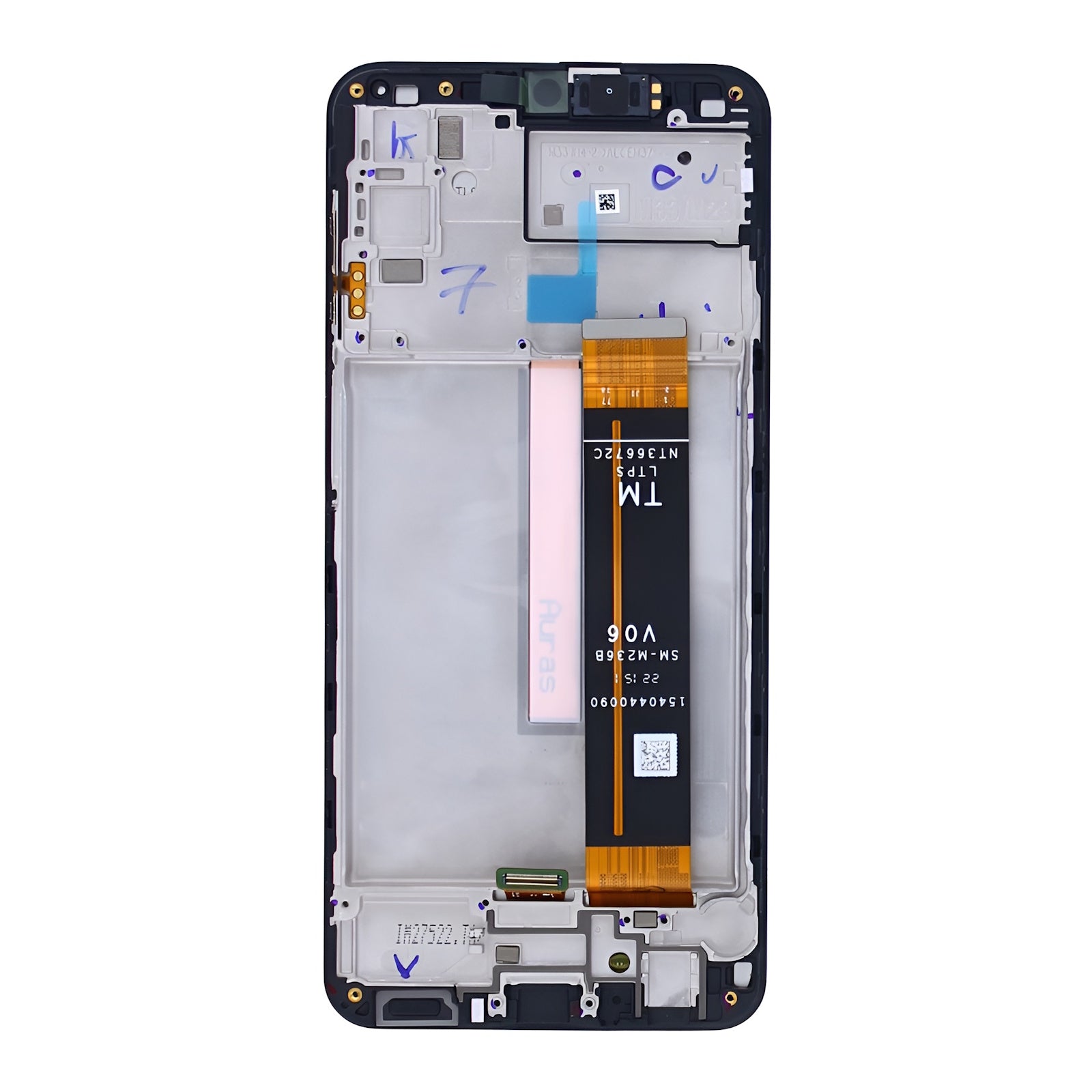 Samsung Galaxy M23 5G M236B Display And Digitizer With Frame Black (TM Flex) Service Pack