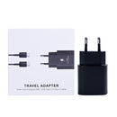 Fast Charger Travel Adapter With USB-C Cable 100cm 25W Black Retail Box